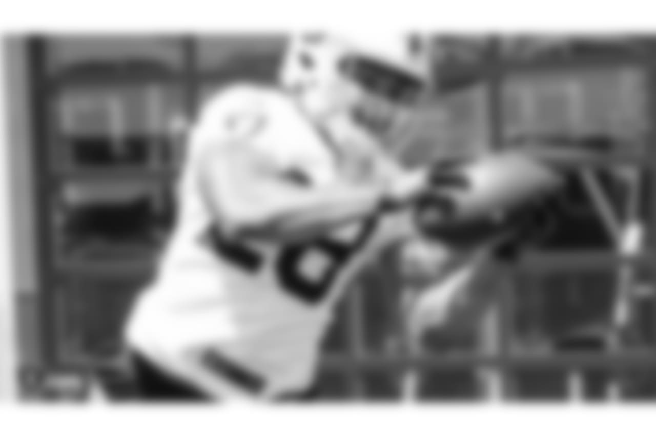 Oakland Raiders running back Doug Martin (28) at an Organized Team Activity (OTA) at the Oakland Raiders Practice Facility, Tuesday, May 29, 2018, in Alameda, California.