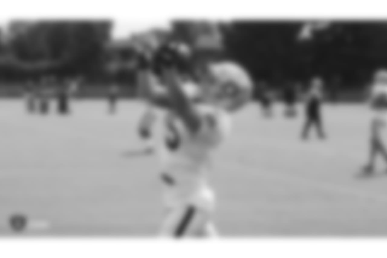 Oakland Raiders wide receiver Ryan Switzer (15) on the field for practice at 2018 Training Camp at The Oakland Raiders Napa Valley Training Complex, Friday, August 3, 2018, in Napa, California.