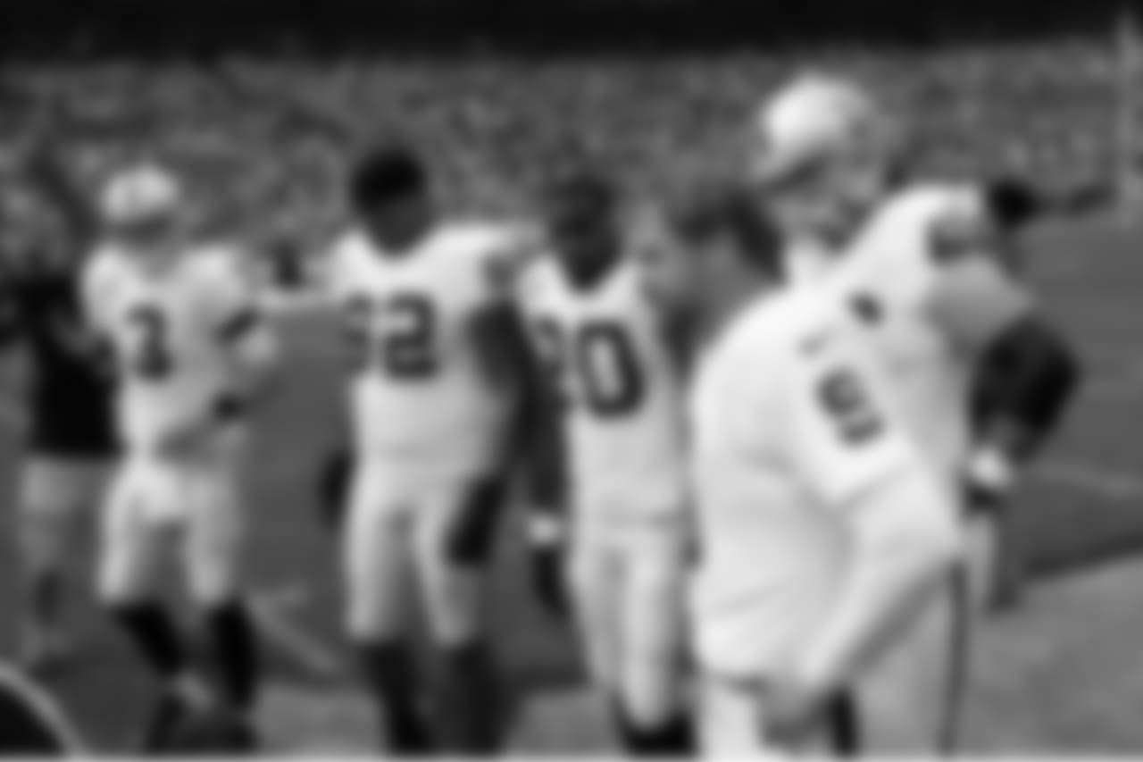 Captains - QB Carson Palmer, DT Richard Seymour, RB Darren McFadden, G Cooper Carlisle, DT Tommy Kelly and P Shane Lechler