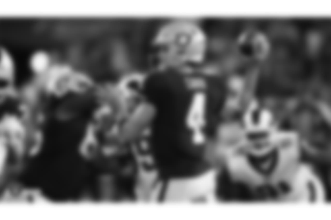 The Oakland Raiders regular season game against the Los Angeles Rams at Oakland-Alameda County Coliseum, Monday, September 10, 2018, in Oakland, California.