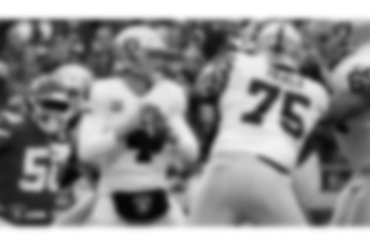 The Oakland Raiders regular season game against the Kansas City Chiefs at Arrowhead Stadium, Sunday, December 30, 2018, in Kansas City, Missouri.