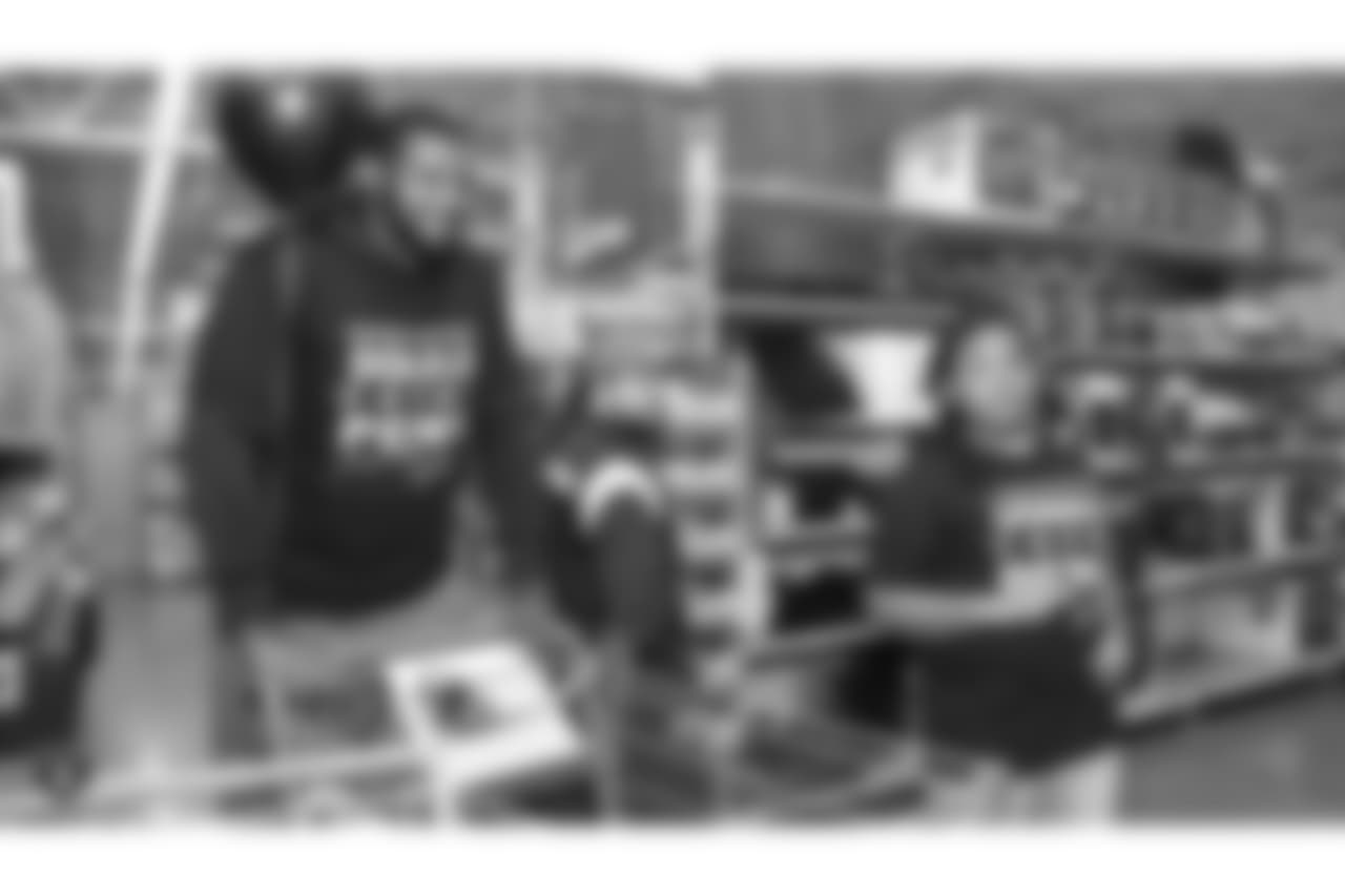 Donald Penn's Shop with a Jock gives 25 kids from the East Oakland Youth Development Center a chance to fulfill their holiday wish list by receiving a $300 Walmart gift card and a chance to go on an shopping spree with Donald Penn at Walmart. Joining Penn are Kelechi Osemele, Cameron Hunt, Brandon Parker, Jamar McGloster, Johnny Townsend, Ryan Yurachek, Darren Waller, Paul Butler and Clinton McDonald.
