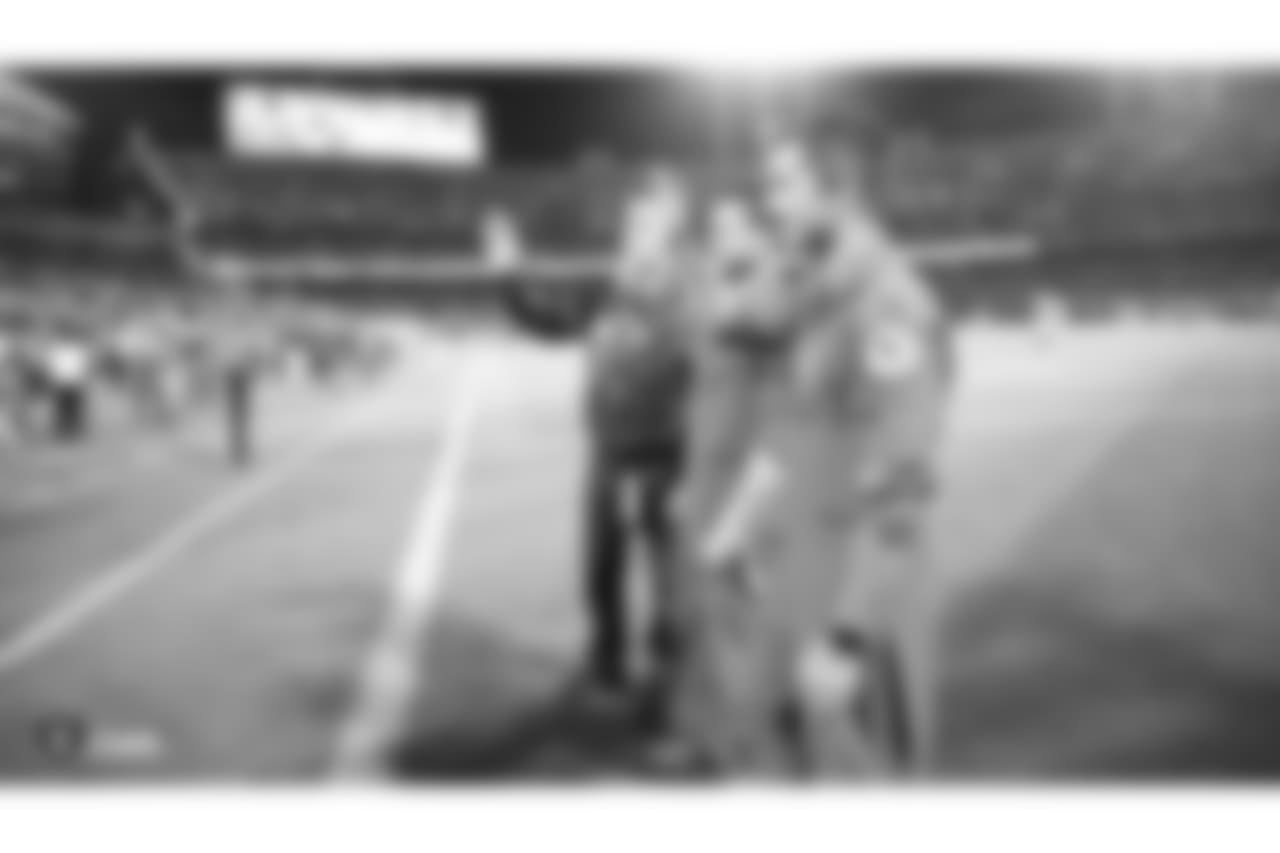 The Oakland Raiders regular season game against the Los Angeles Rams at Oakland-Alameda County Coliseum, Monday, September 10, 2018, in Oakland, California. The Oakland Raiders lost 33-13.