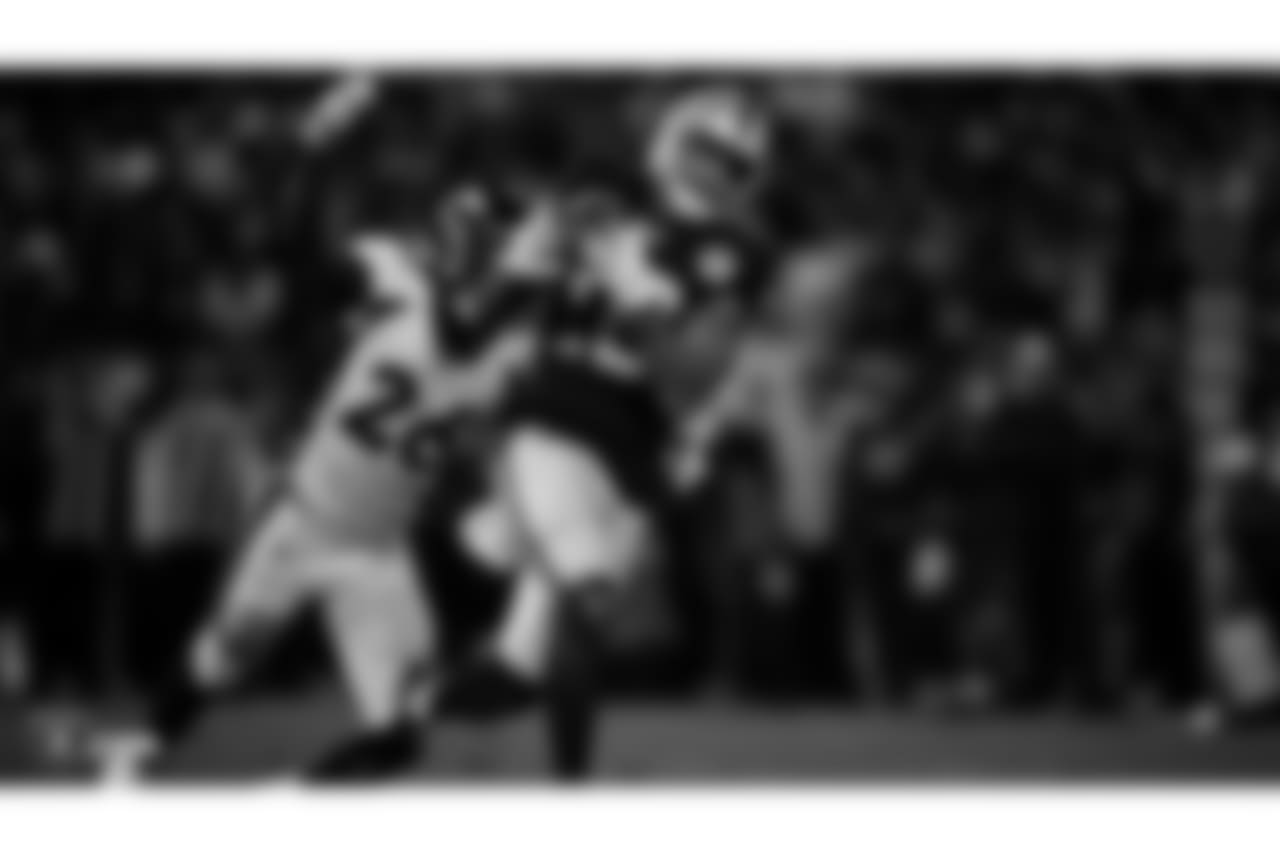 The Raiders regular season game against the Denver Broncos at Oakland-Alameda County Coliseum.