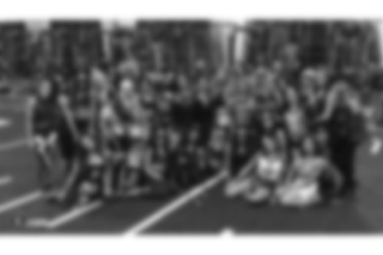 The Raiderettes in their halloween costumes at The Oakland Raiders Practice Facility, Tuesday, October 30, 2018, in Alameda, California.