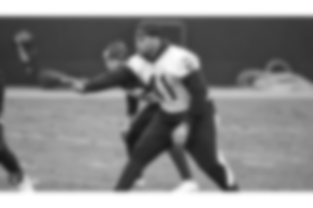 Oakland Raiders fullback Keith Smith (41) on the field for practice at the Oakland Raiders Practice Facility, Friday, November 23, 2018, in Alameda, California.