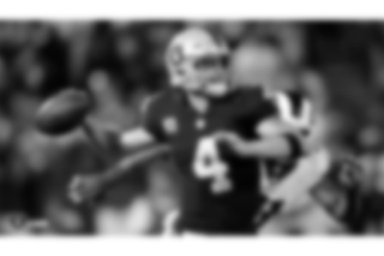 The Oakland Raiders regular season game against the Los Angeles Rams at Oakland-Alameda County Coliseum, Monday, September 10, 2018, in Oakland, California.