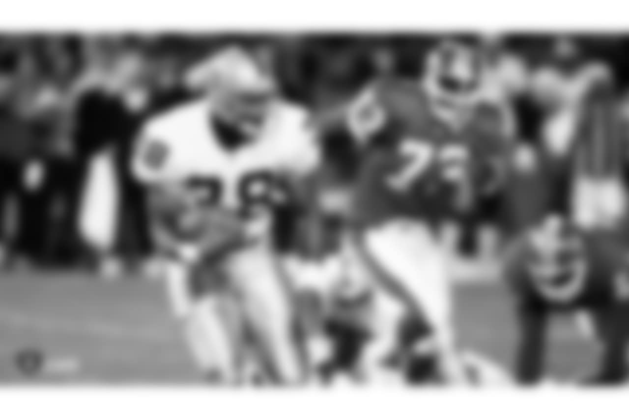 A series of photos from past contests between the Raiders and Broncos leading up to their last matchup in Week 2 of the 2018 season, which the Raiders lost 20-19.
