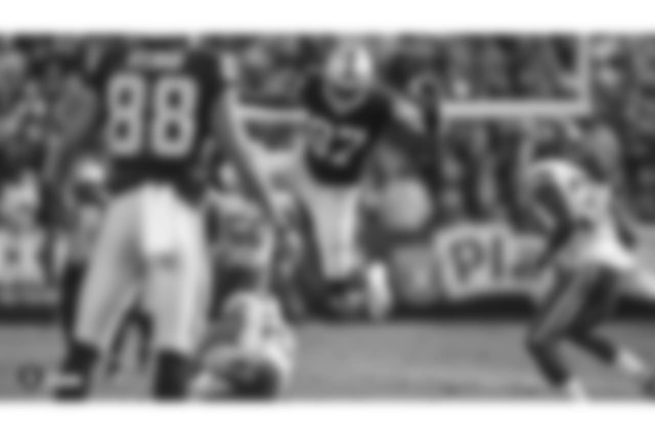 The Oakland Raiders regular season game against the Kansas City Chiefs at Oakland-Alameda County Coliseum, Sunday, December 2, 2018, in Alameda, California.