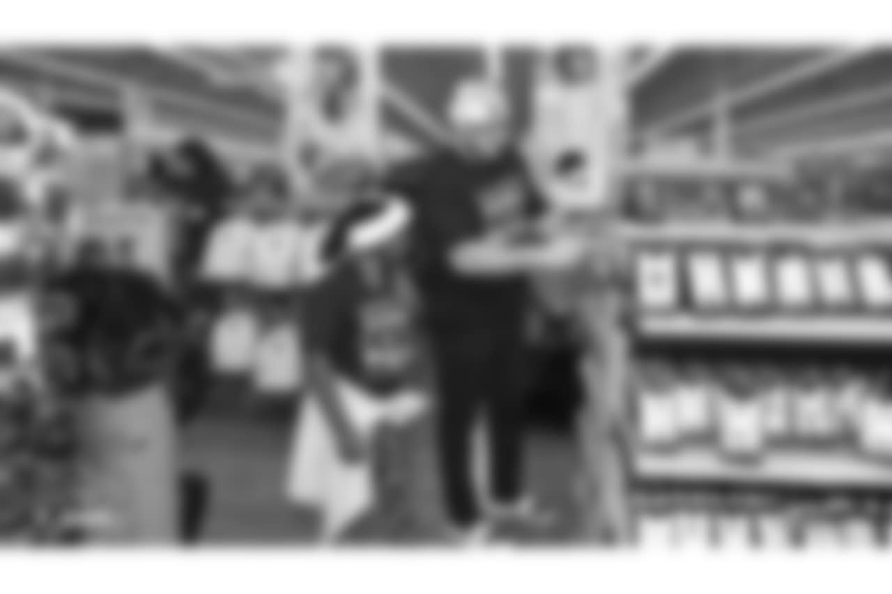 Donald Penn's Shop with a Jock gives 25 kids from the East Oakland Youth Development Center a chance to fulfill their holiday wish list by receiving a $300 Walmart gift card and a chance to go on an shopping spree with Donald Penn at Walmart. Joining Penn are Kelechi Osemele, Cameron Hunt, Brandon Parker, Jamar McGloster, Johnny Townsend, Ryan Yurachek, Darren Waller, Paul Butler and Clinton McDonald.