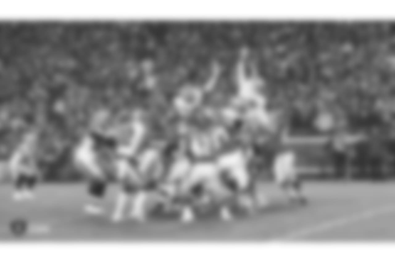 The Oakland Raiders regular season game against the Kansas City Chiefs at Arrowhead Stadium, Sunday, December 30, 2018, in Kansas City, Missouri.
