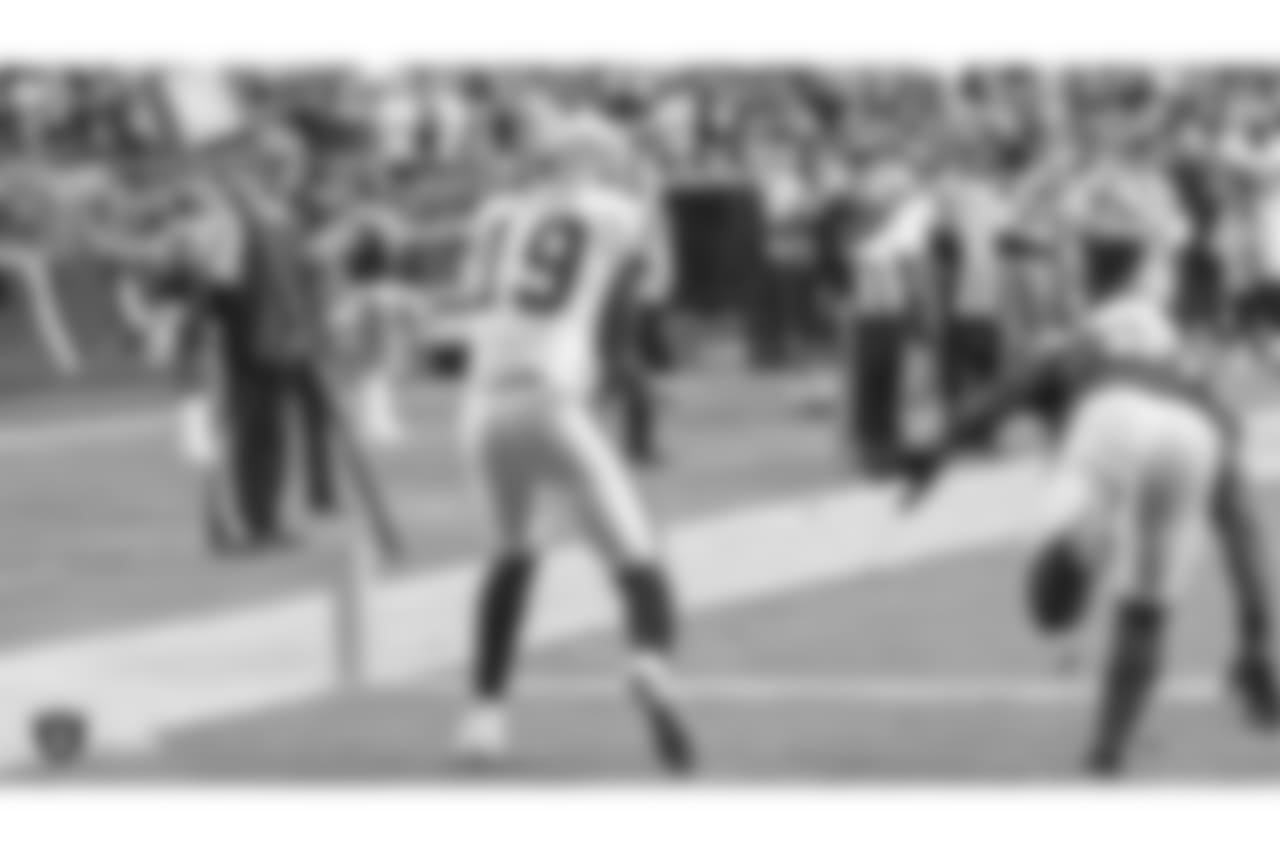 Oakland Raiders wide receiver Brandon LaFell (19) during the Oakland Raiders regular season game against the Arizona Cardinals at State Farm Stadium, Sunday, November 18, 2018, in Glendale, Arizona. The Oakland Raiders won 23-21.