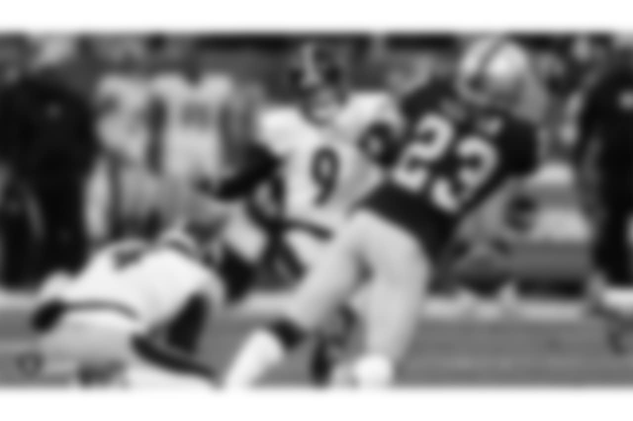 The Oakland Raiders regular season game against the Pittsburgh Steelers at Oakland-Alameda County Coliseum, Sunday, December 9, 2018, in Alameda, California. The Raiders won 24-21.