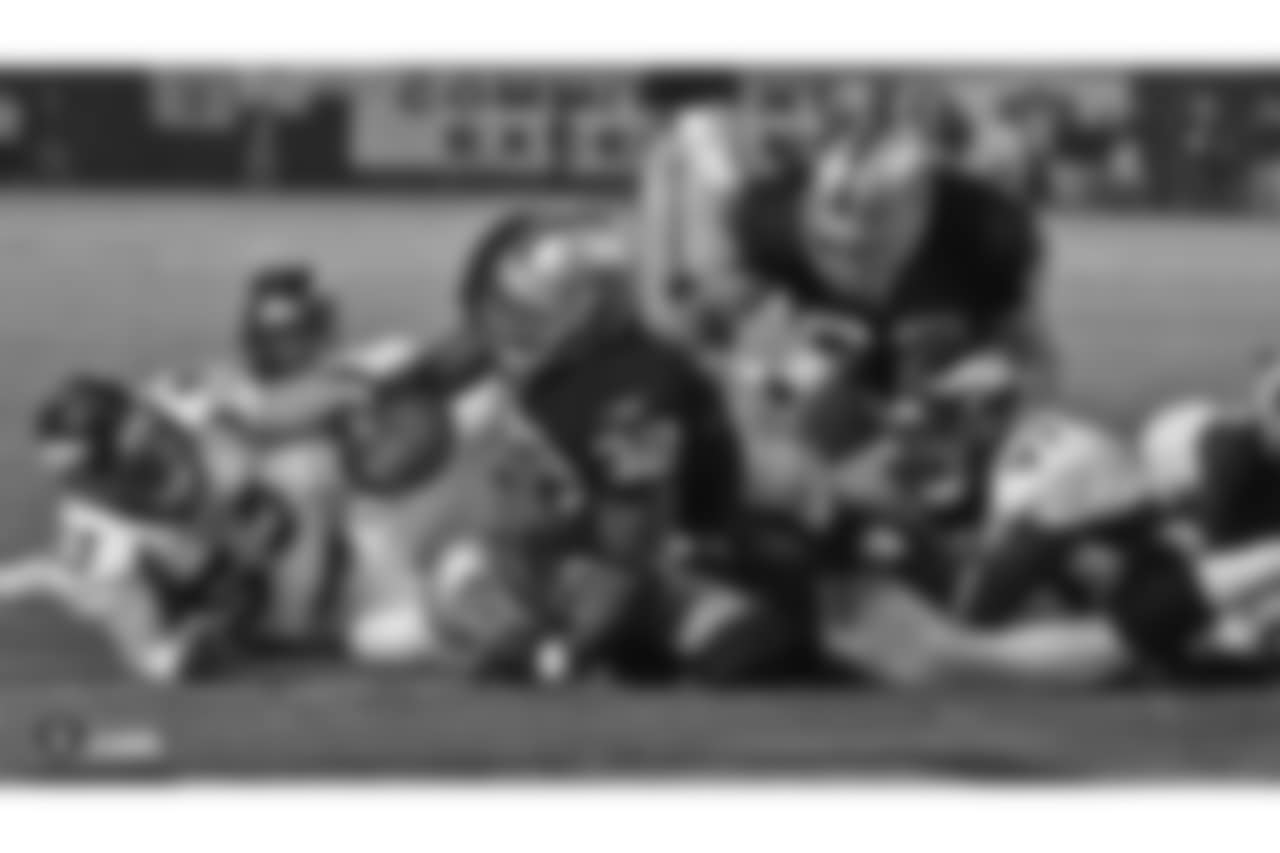 A series of photos from past contests between the Raiders and Broncos leading up to their last matchup in Week 2 of the 2018 season, which the Raiders lost 20-19.