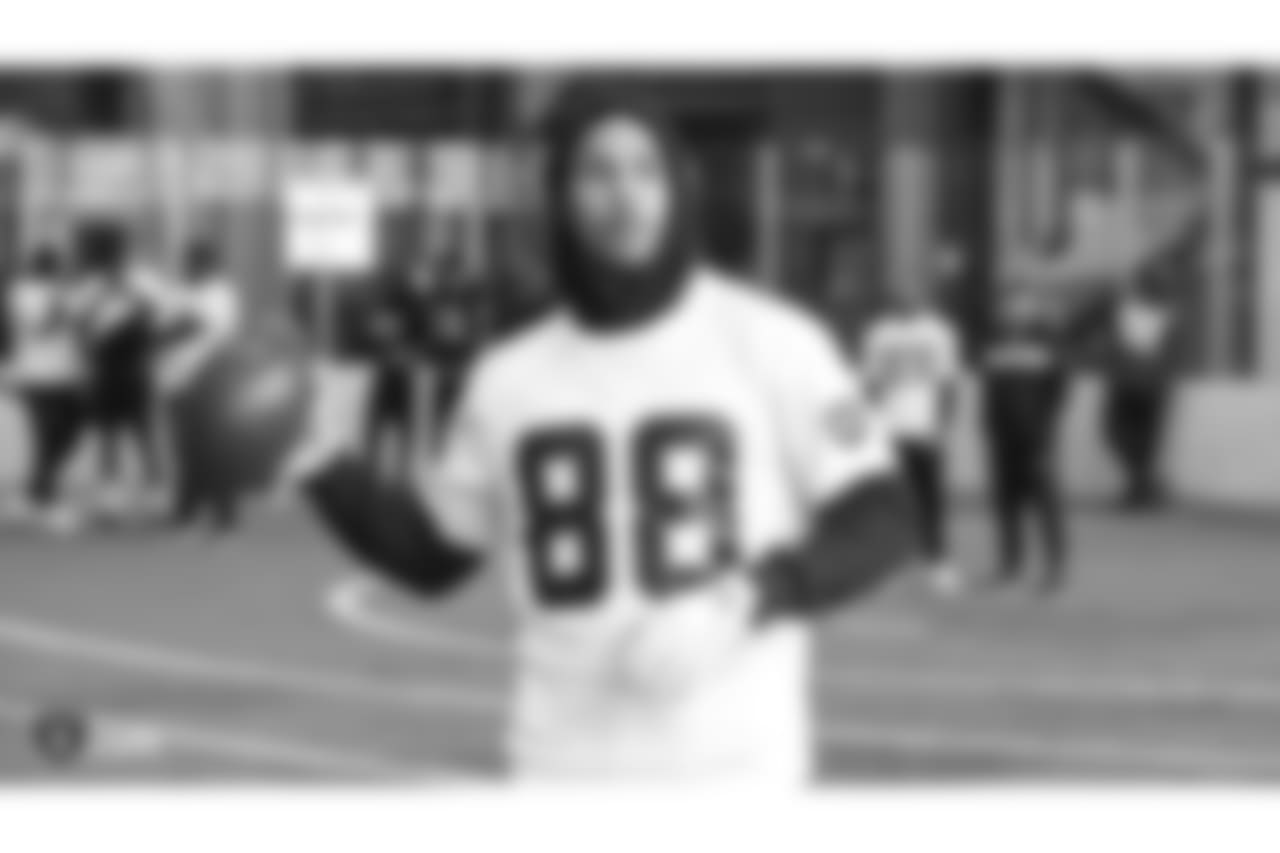 Oakland Raiders wide receiver Marcell Ateman (88) on the field for practice at Bladium Sports & Fitness, Wednesday, November 21, 2018, in Alameda, California.