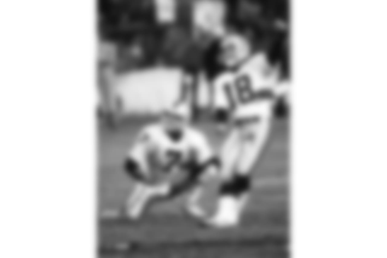 A series of photos from past contests between the Raiders and Broncos leading up to their last matchup in Week 2 of the 2018 season, which the Raiders lost 20-19.
