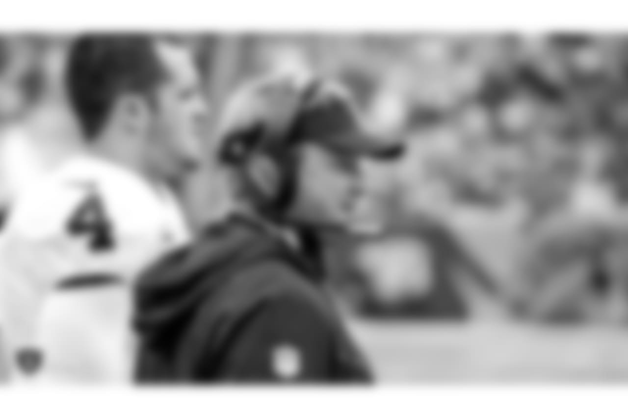 Oakland Raiders head coach Jon Gruden during the Oakland Raiders regular season game against the Cincinnati Bengals at Paul Brown Stadium, Sunday, December 16, 2018, in Cincinnati, Ohio. The Oakland Raiders lost 30-16.