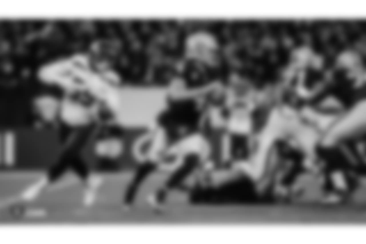 Oakland Raiders regular season game against the Seattle Seahawks at Oakland-Alameda County Coliseum on October 14th, 2018, in London, United Kingdom. The Oakland Raiders lost 27-3.