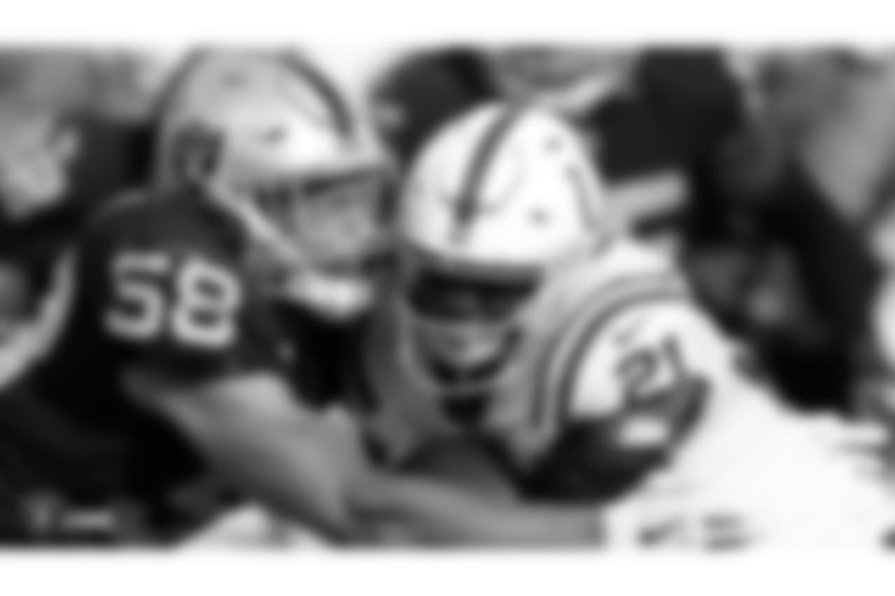 The Oakland Raiders regular season game against the Indianapolis Colts at Oakland-Alameda County Coliseum, Sunday, October 28, 2018, in Oakland, California.