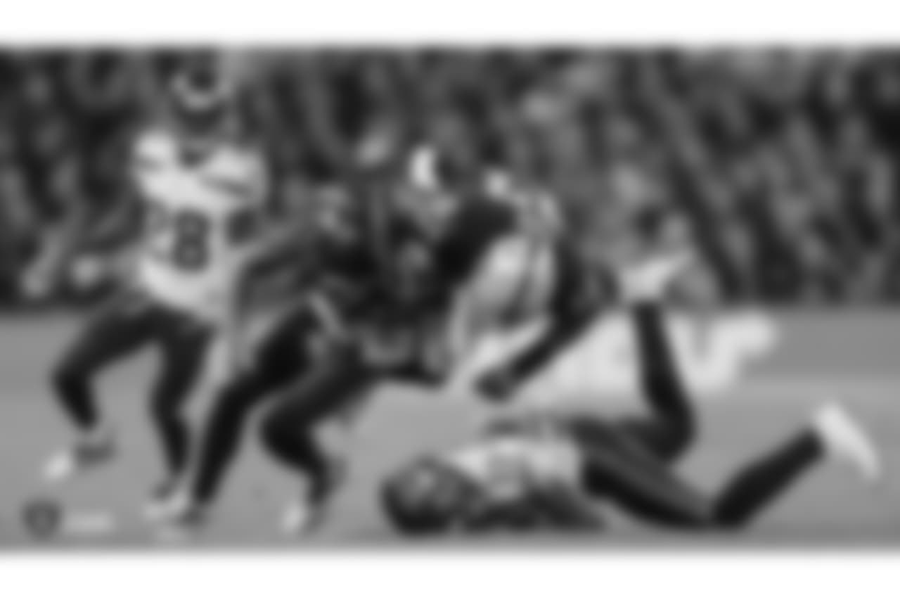 The Oakland Raiders regular season game against the Seattle Seahawks at Wembley Stadium, Sunday, October 14, 2018, in London, England.