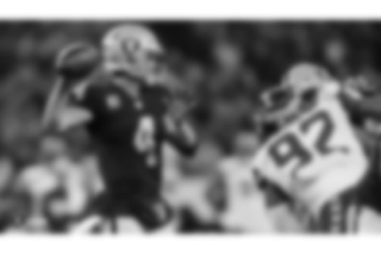 The Oakland Raiders regular season game against the Seattle Seahawks at Wembley Stadium, Sunday, October 14, 2018, in London, England.
