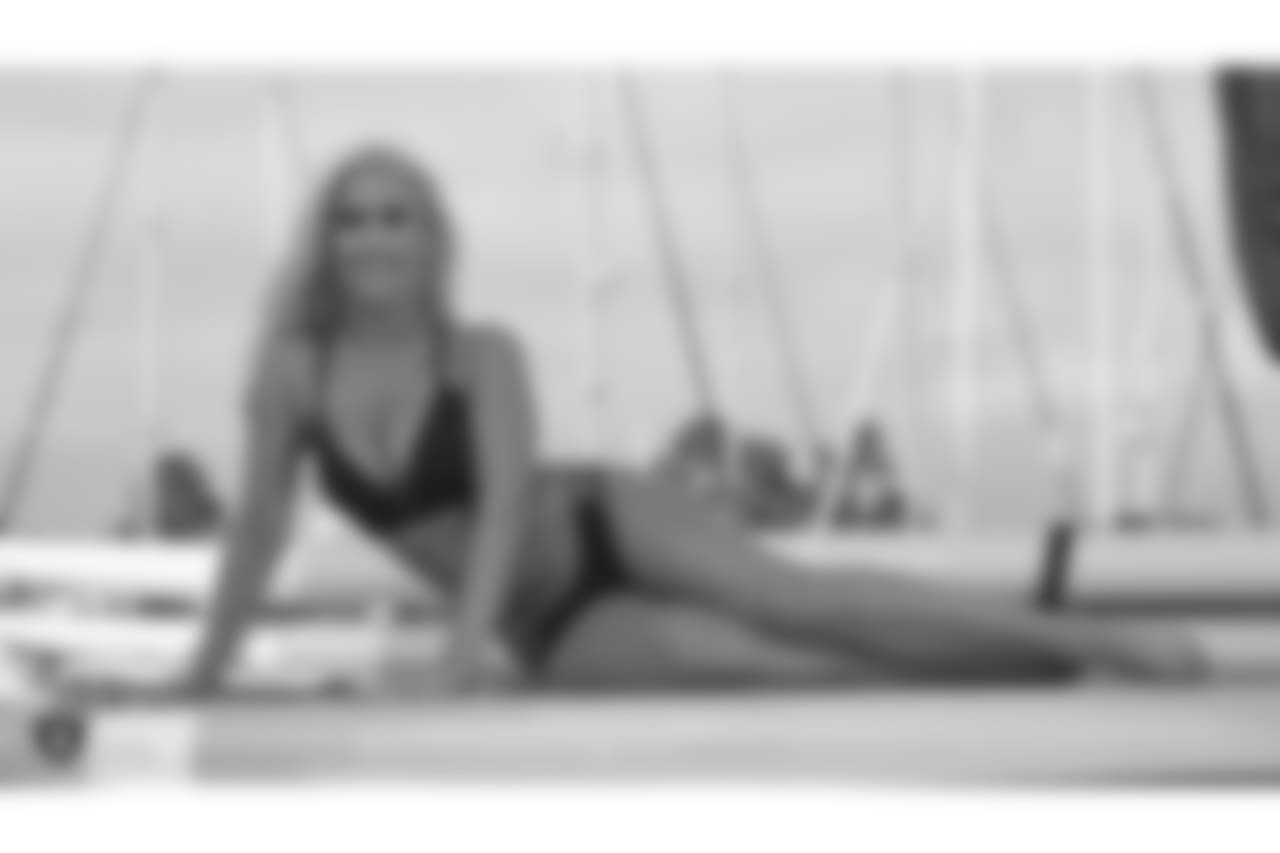 Raiderette Jonni during the 2018 Raiderettes Photoshoot, at Ballena Bay Yacht Club, Wednesday, June 6, 2018, in Alameda, California.