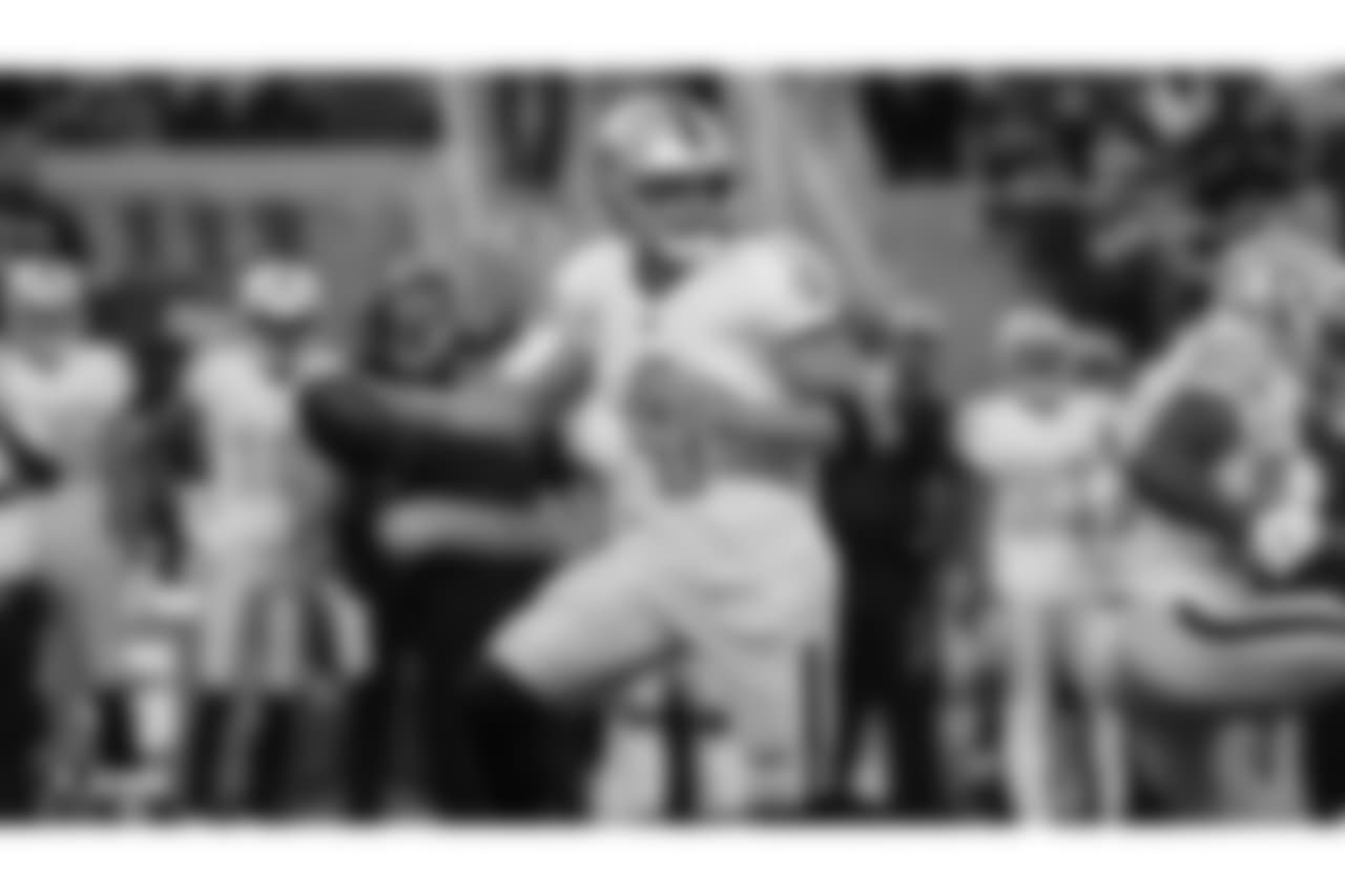 The Oakland Raiders regular season game against the San Francisco 49ers at Levi's Stadium, Thursday, November 1, 2018, in Santa Clara, California.