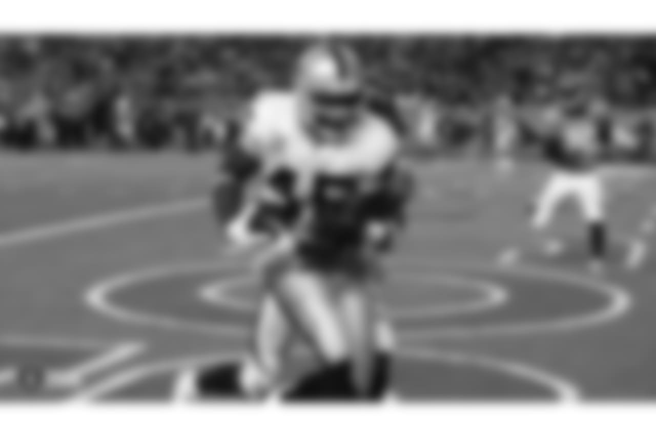 A series of photos from past contests between the Raiders and Broncos leading up to their last matchup in Week 2 of the 2018 season, which the Raiders lost 20-19.