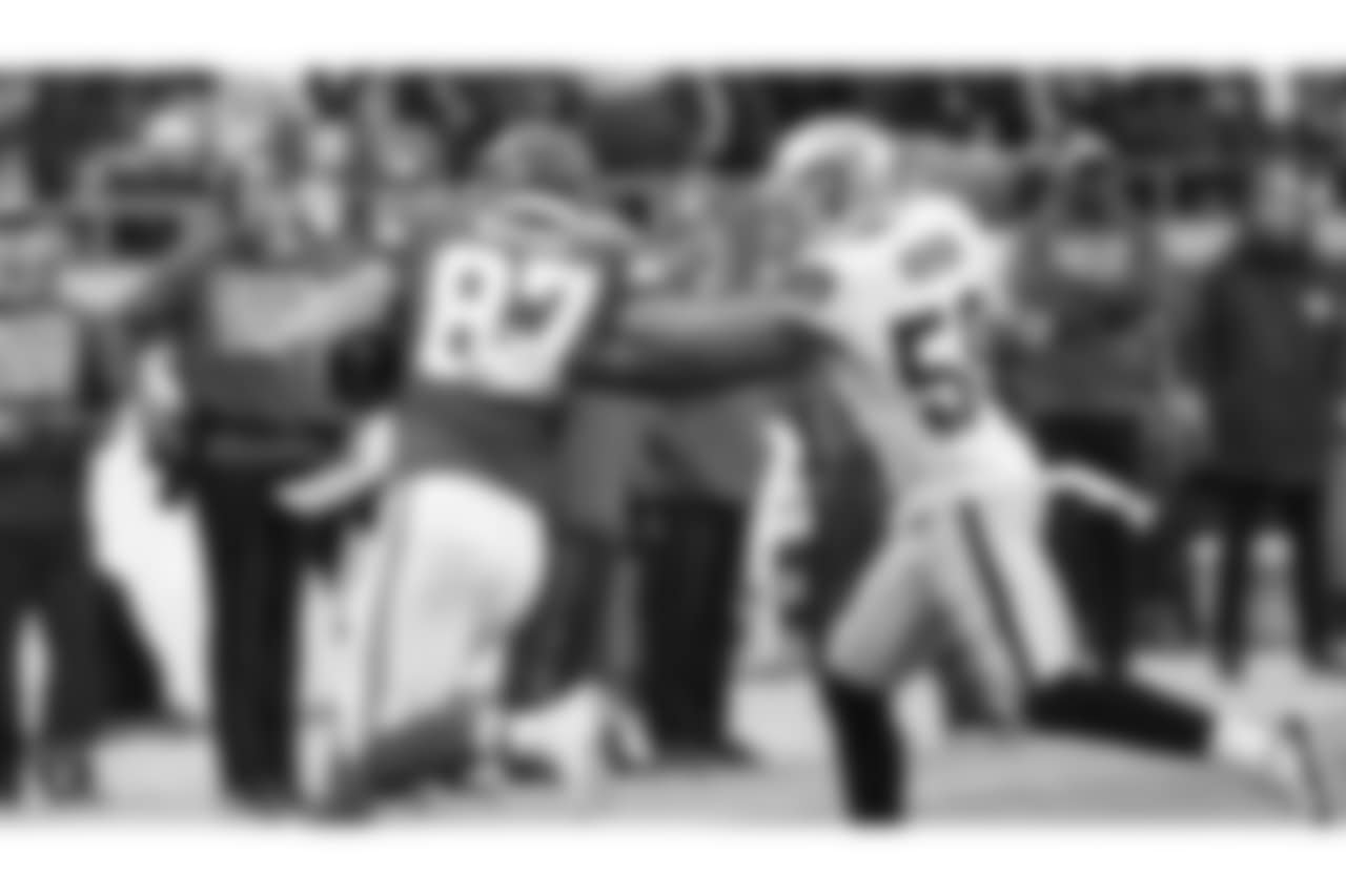 The Oakland Raiders regular season game against the Kansas City Chiefs at Arrowhead Stadium, Sunday, December 30, 2018, in Kansas City, Missouri.