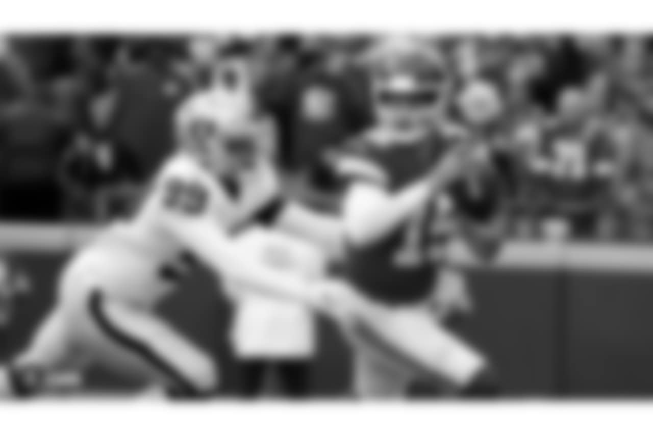 The Oakland Raiders regular season game against the Kansas City Chiefs at Arrowhead Stadium, Sunday, December 30, 2018, in Kansas City, Missouri.