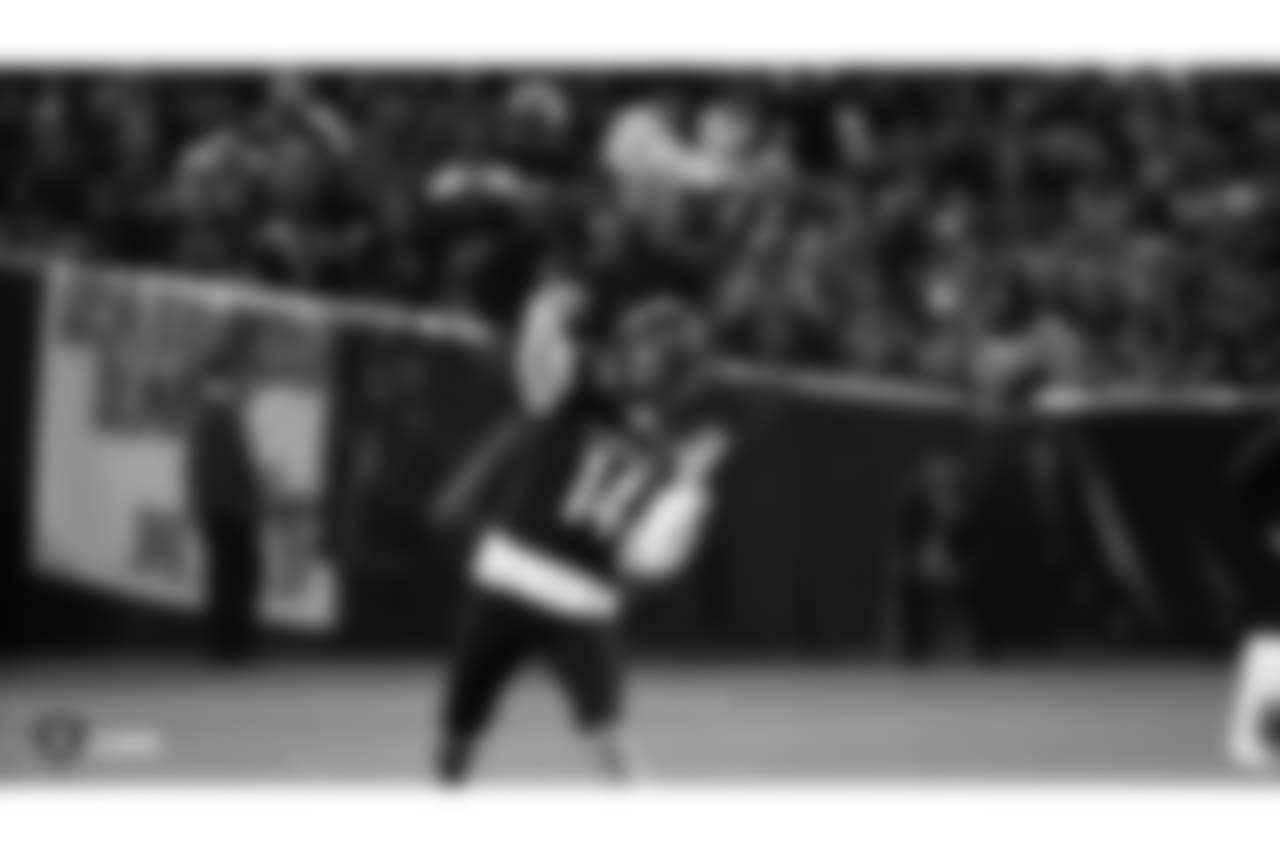 The Oakland Raiders regular season game against the Los Angeles Rams at Oakland-Alameda County Coliseum, Monday, September 10, 2018, in Oakland, California. The Oakland Raiders lost 33-13.