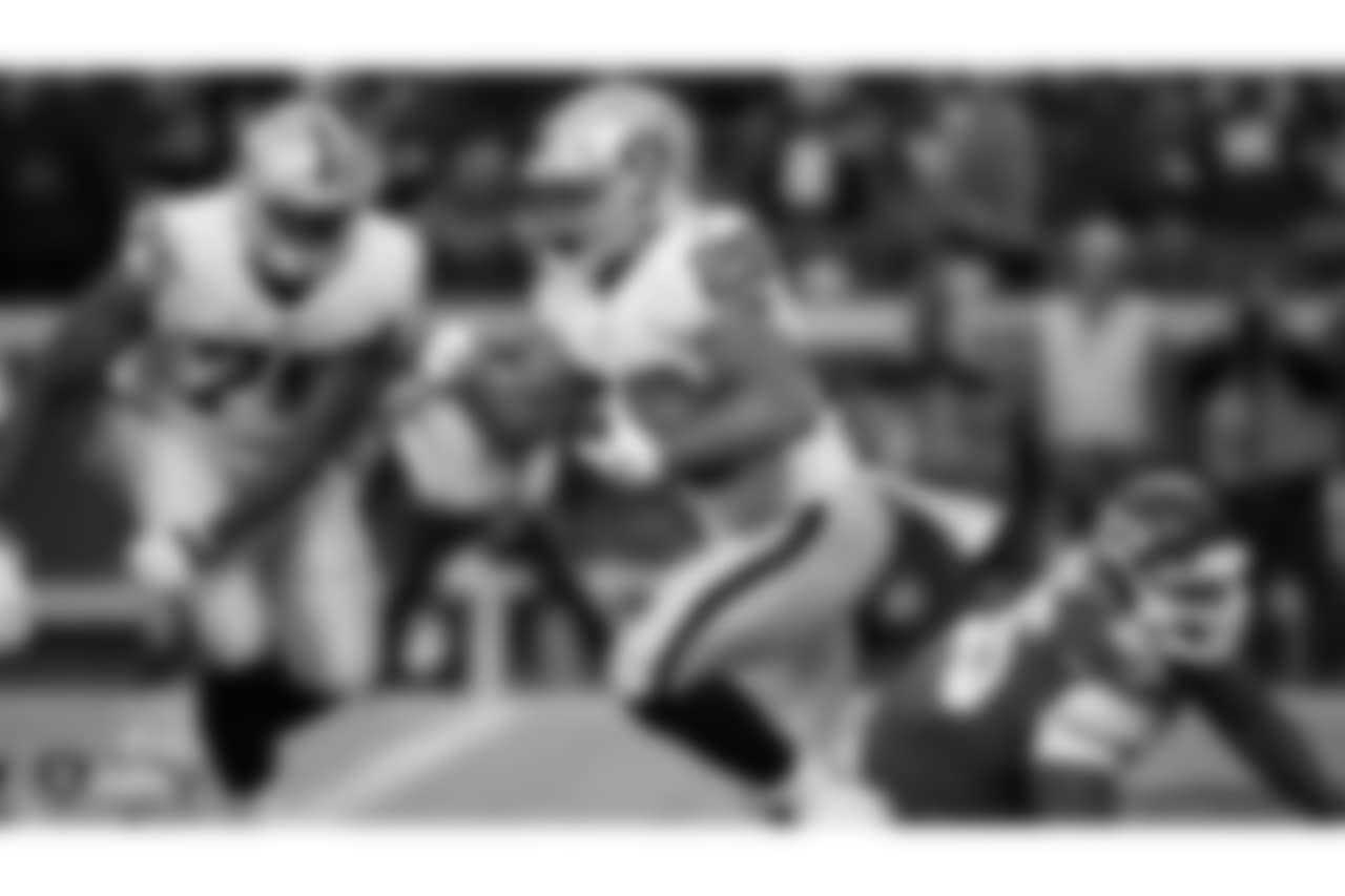 The Oakland Raiders regular season game against the Kansas City Chiefs at Arrowhead Stadium, Sunday, December 30, 2018, in Kansas City, Missouri.