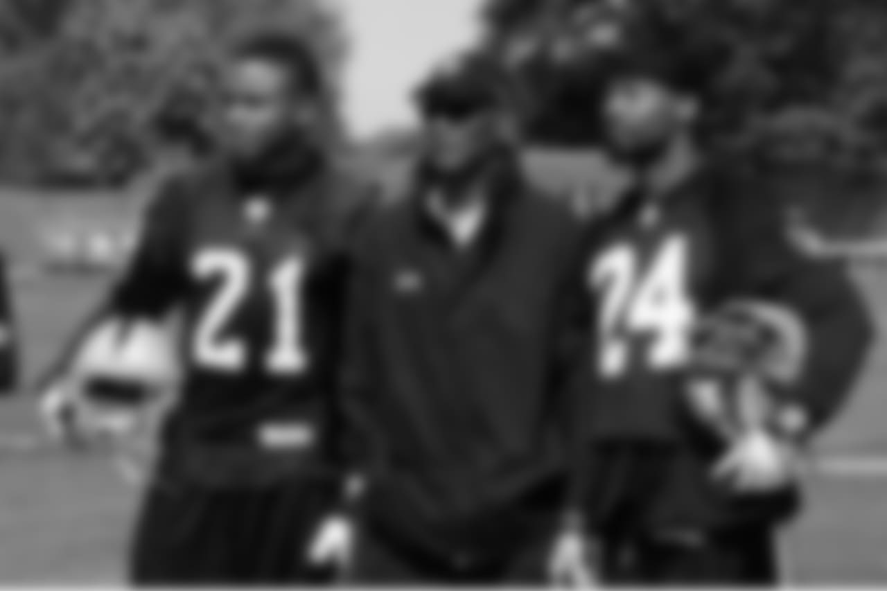 All-Pro and Pro Bowl CB Nnamdi Asomugha, Hall of Famer Willie Brown and veteran safety Michael Huff (24).
