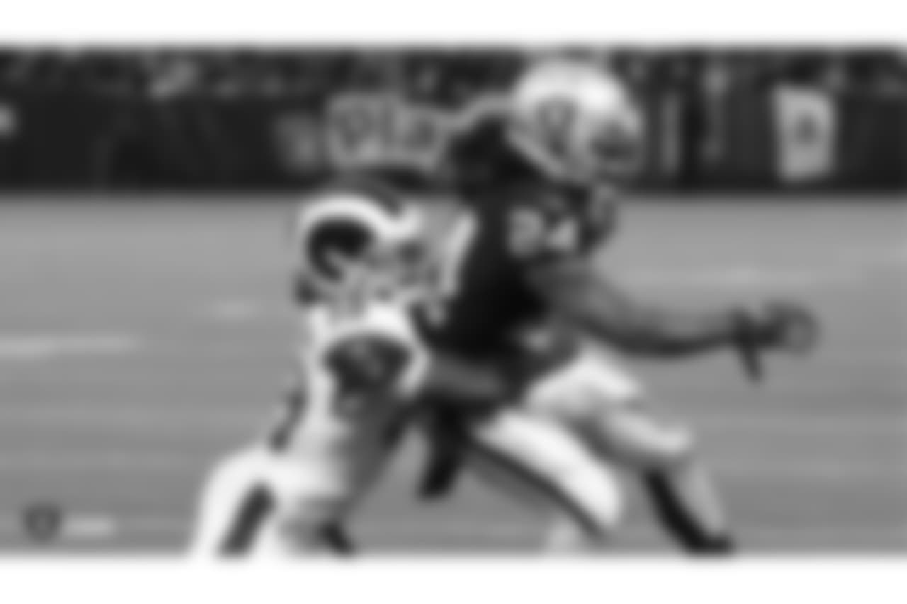 The Oakland Raiders regular season game against the Los Angeles Rams at Oakland-Alameda County Coliseum, Monday, September 10, 2018, in Oakland, California.