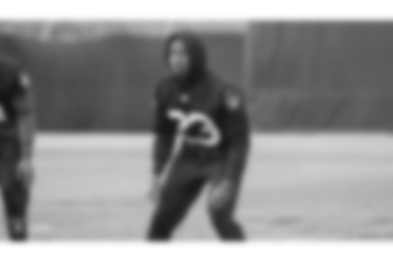 Oakland Raiders cornerback Nick Nelson (23) on the field for a walk through at the Oakland Raiders Practice Facility, Friday, December 14, 2018, in Alameda, California.