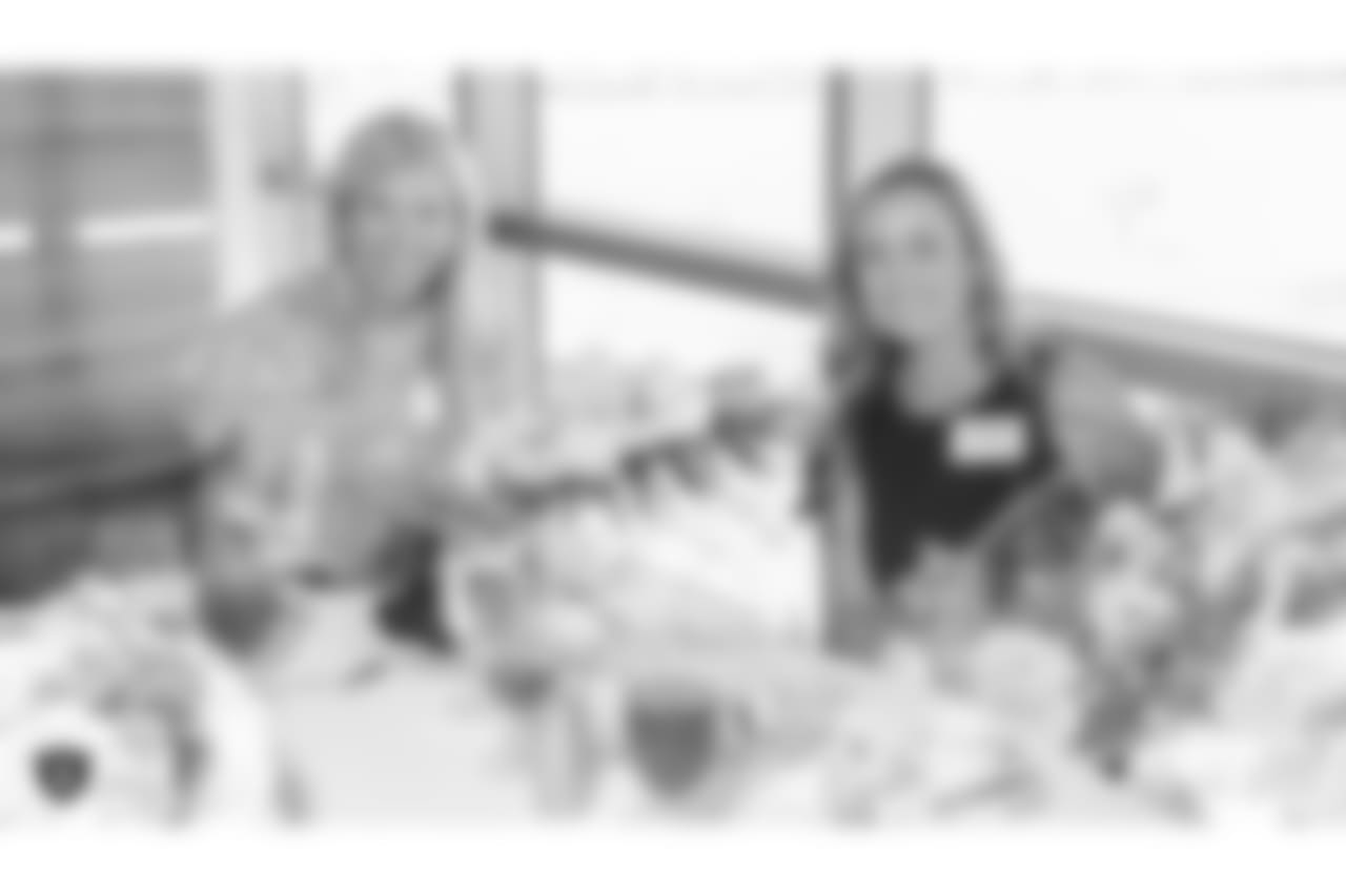 Members from the Raiders Women's Association kickoff the season with a welcome event at the M Resort, Friday, September 7, 2018, in Henderson, Nevada.