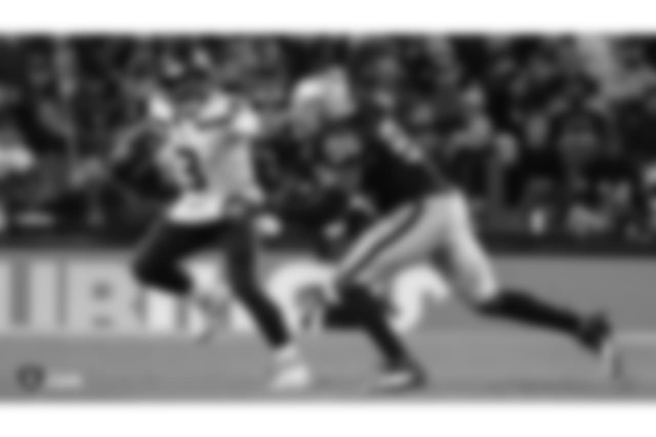 The Oakland Raiders regular season game against the Seattle Seahawks at Wembley Stadium, Sunday, October 14, 2018, in London, England.
