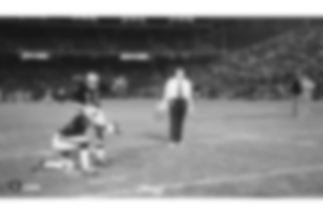 A series of photos from past contests between the Raiders and Broncos leading up to their last matchup in Week 2 of the 2018 season, which the Raiders lost 20-19.