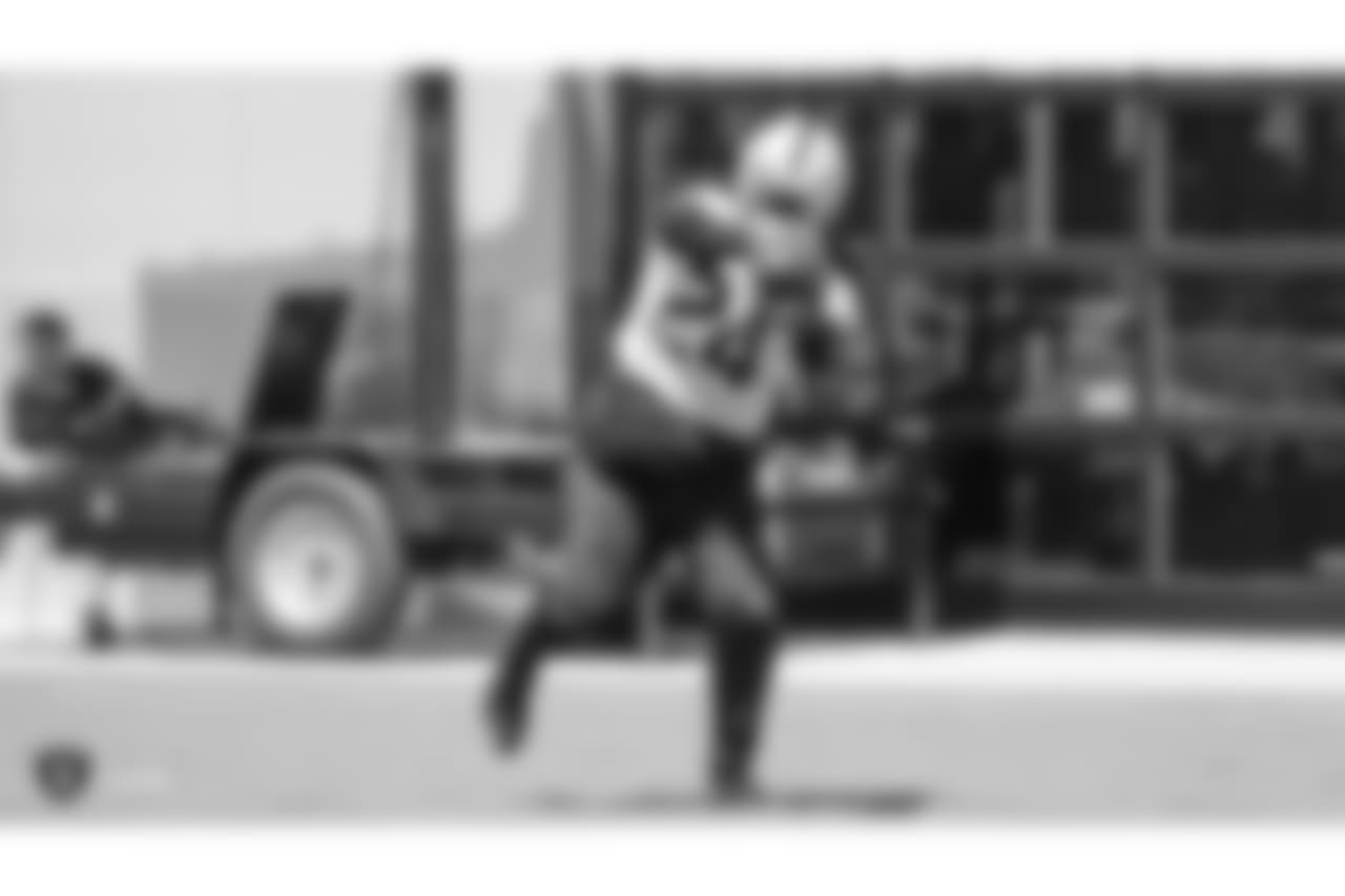 Oakland Raiders running back Marshawn Lynch (24) at an Organized Team Activity (OTA) at the Oakland Raiders Practice Facility, Monday, June 4, 2018, in Alameda, California.