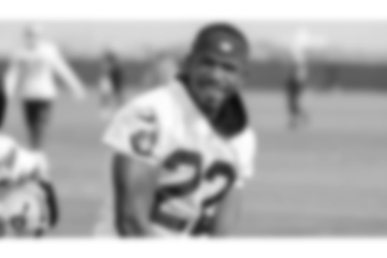 Oakland Raiders cornerback Rashaan Melvin (22) on the field for practice at the Oakland Raiders Practice Facility, Thursday, November 8, 2018, in Alameda, California.