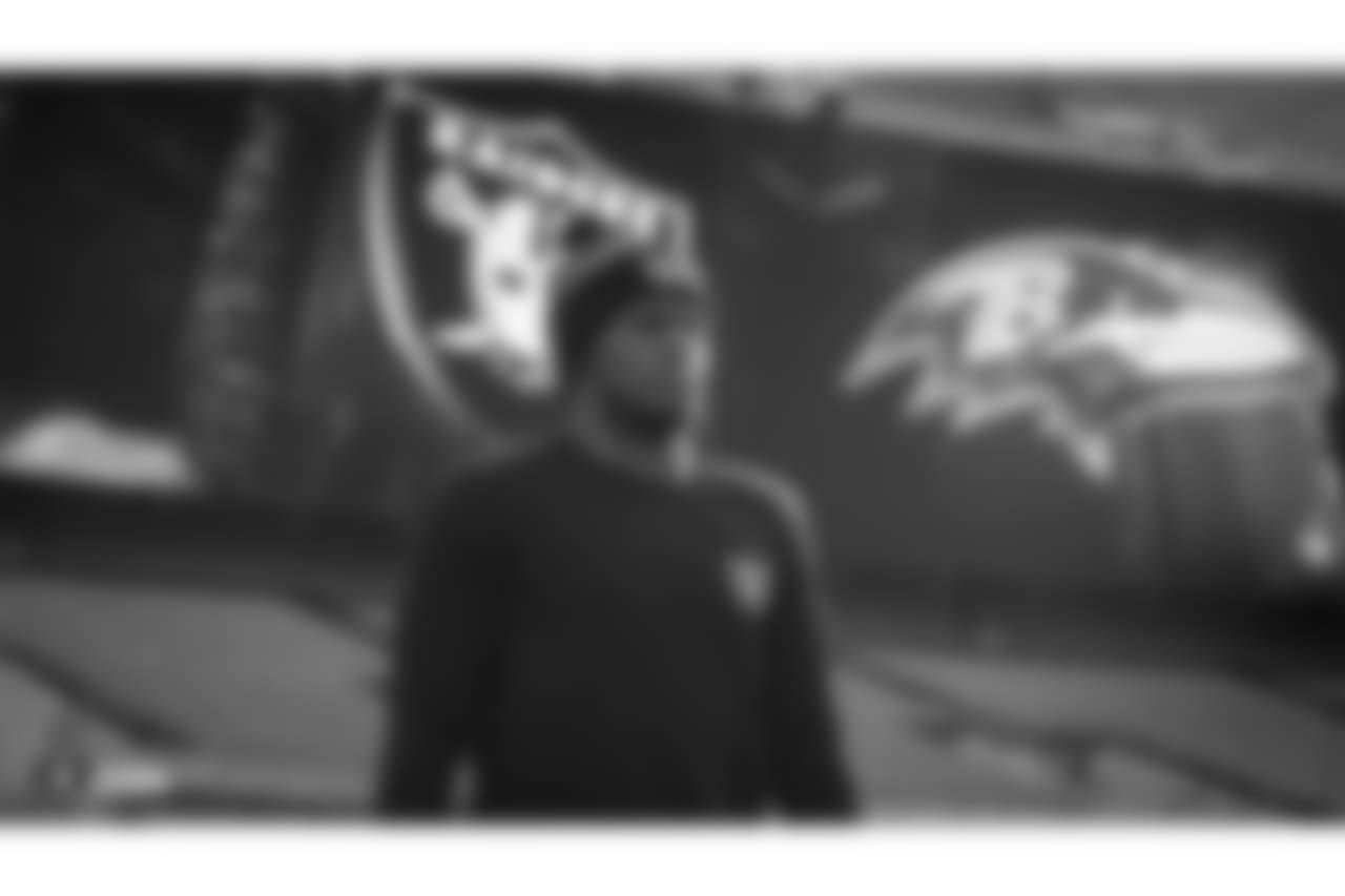 The Oakland Raiders regular season game against the Baltimore Ravens at M&T Bank Stadium, Sunday, November 25, 2018, in Baltimore, Maryland.