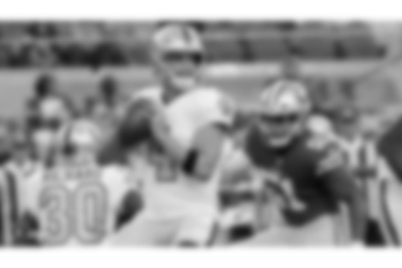 The Oakland Raiders regular season game against the San Francisco 49ers at Levi's Stadium, Thursday, November 1, 2018, in Santa Clara, California.