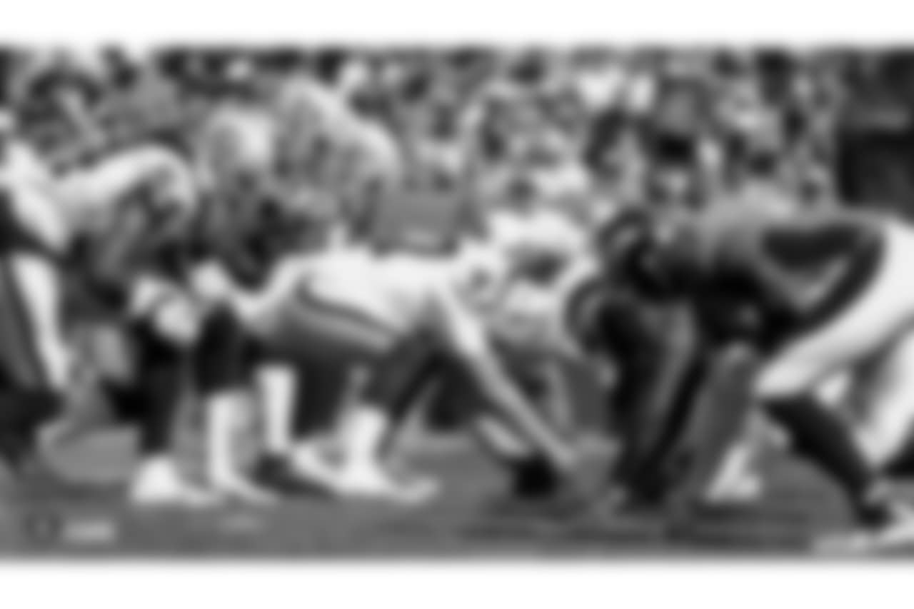 A series of photos from past contests between the Raiders and Broncos leading up to their last matchup in Week 2 of the 2018 season, which the Raiders lost 20-19.