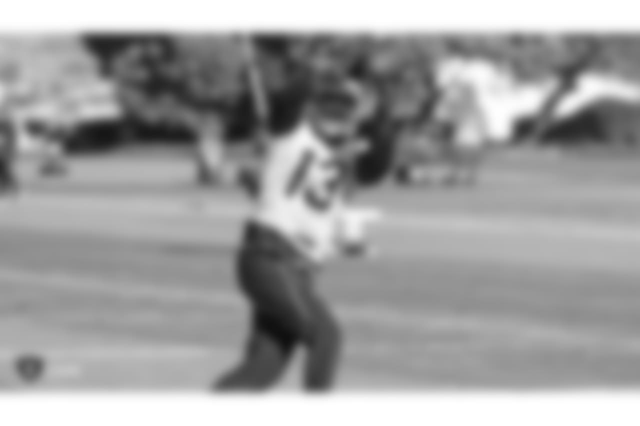 Oakland Raiders wide receiver Rashard Davis (13) on the field for practice at the Oakland Raiders Practice Facility, Thursday, December 27, 2018, in Alameda, California.