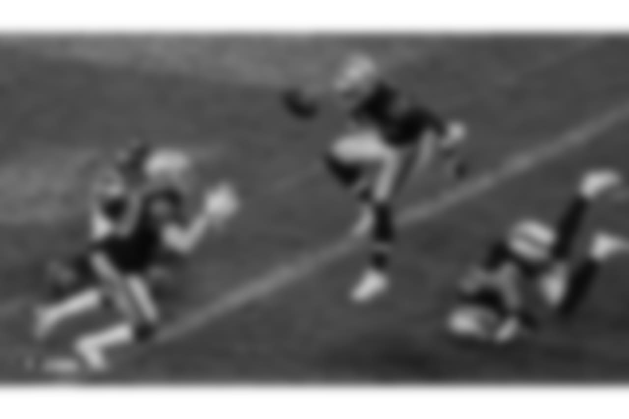 The Oakland Raiders regular season game against the Seattle Seahawks at Wembley Stadium, Sunday, October 14, 2018, in London, England.