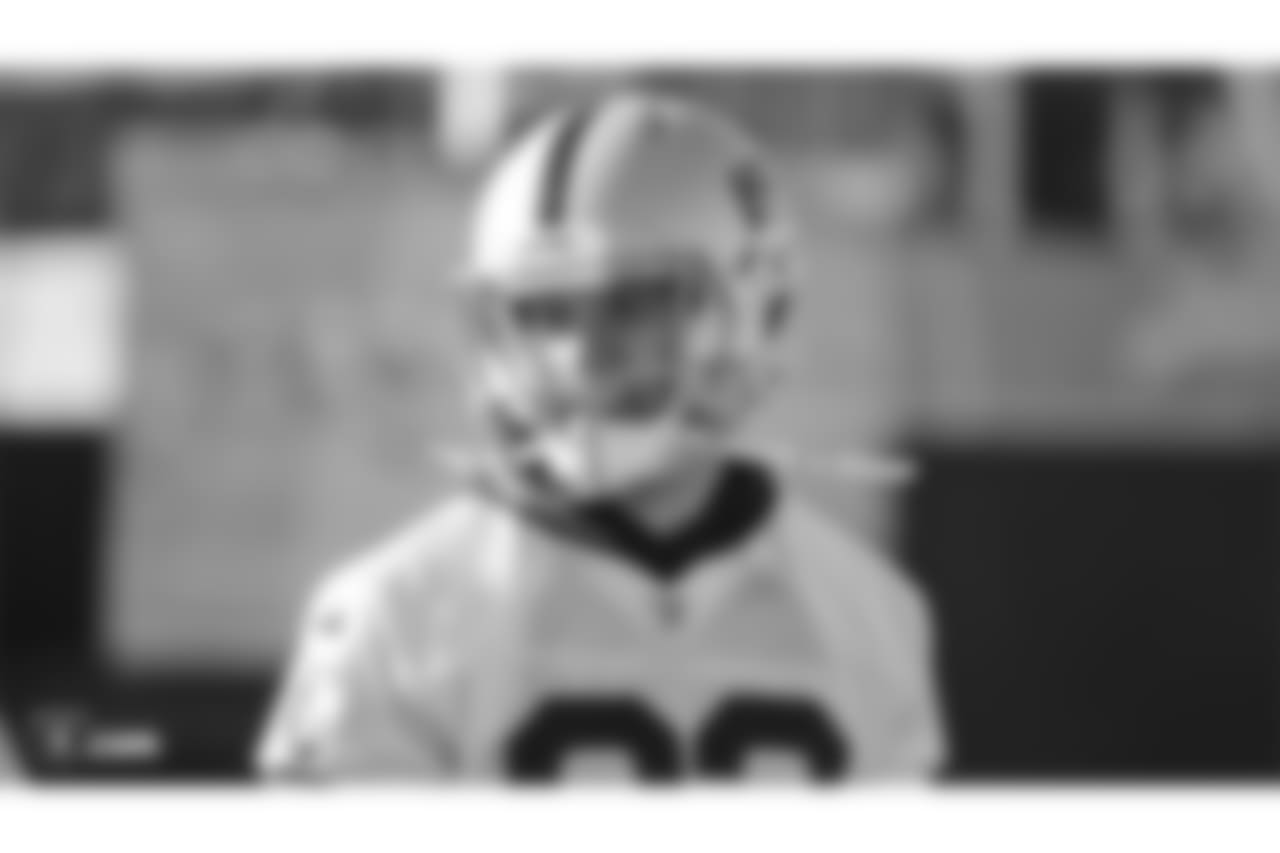 Oakland Raiders wide receiver Jordy Nelson (82) on the field for practice at the Oakland Raiders Practice Facility, Friday, December 28, 2018, in Alameda, California.