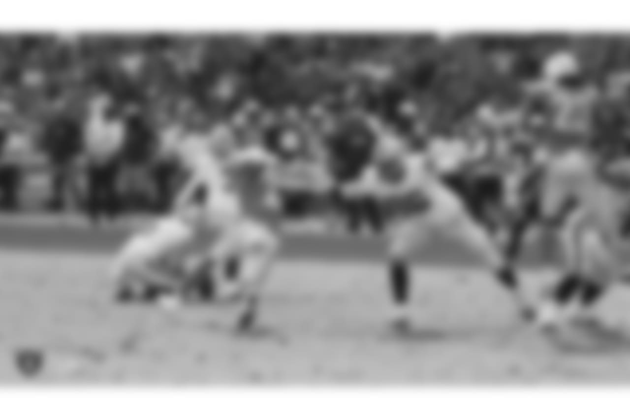 The Oakland Raiders regular season game against the Los Angeles Chargers at StubHub Center, Sunday, October 7, 2018, in Carson, California.