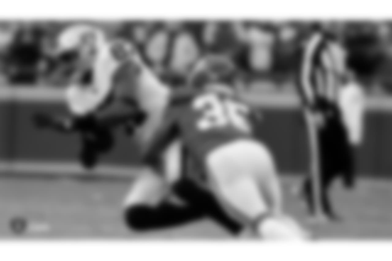 The Oakland Raiders regular season game against the Kansas City Chiefs at Arrowhead Stadium, Sunday, December 30, 2018, in Kansas City, Missouri.