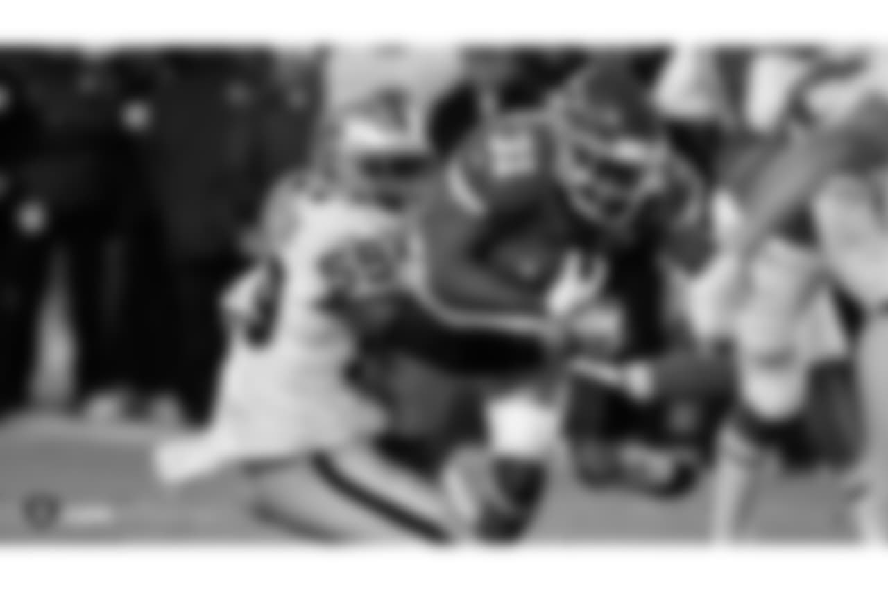 The Oakland Raiders regular season game against the Kansas City Chiefs at Arrowhead Stadium, Sunday, December 30, 2018, in Kansas City, Missouri.