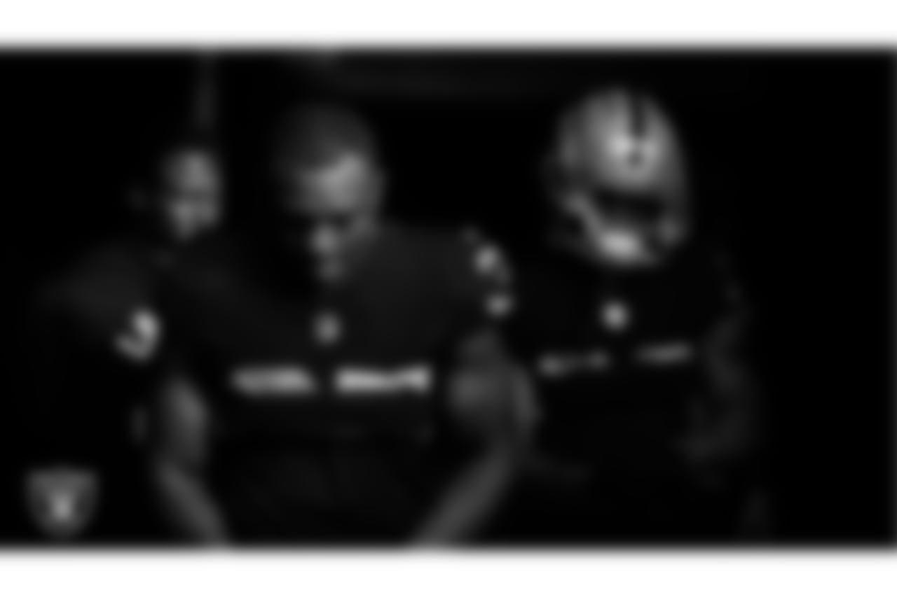 Las Vegas Raiders running back Zamir White (35) walks down the tunnel before the regular season home game against the Kansas City Chiefs at Allegiant Stadium.